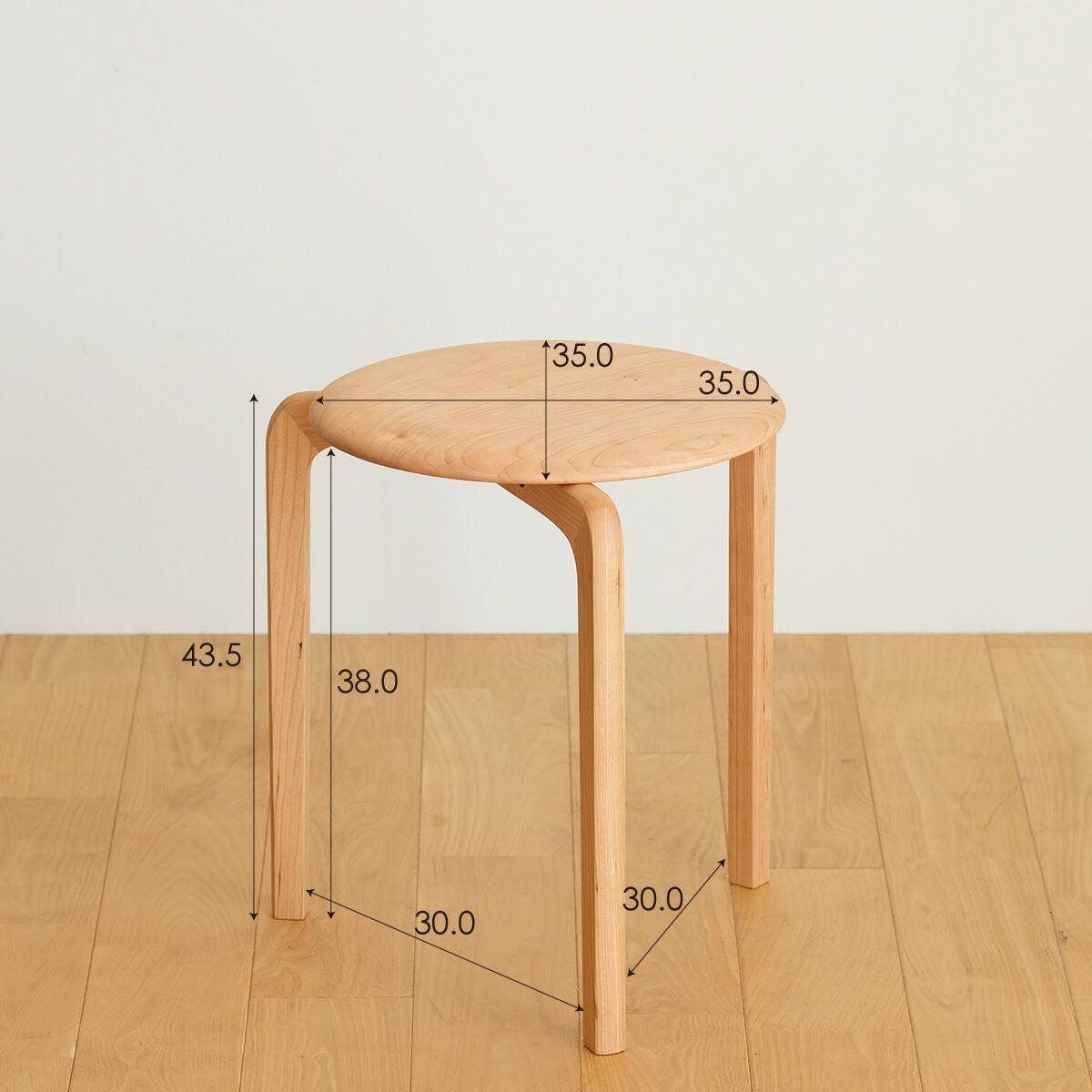 LISCIO | Stool (3本脚スツール) | DENTO STORE | 額縁・家具ブランド