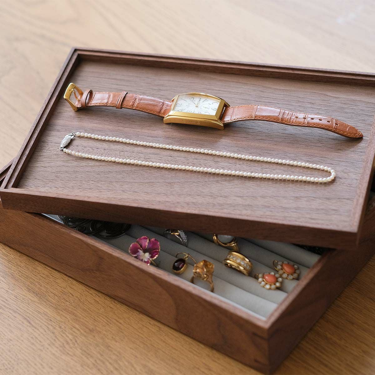 FAVORMADE | Jewelry Case / ジュエリー収納ケース (ベロア仕切り付き