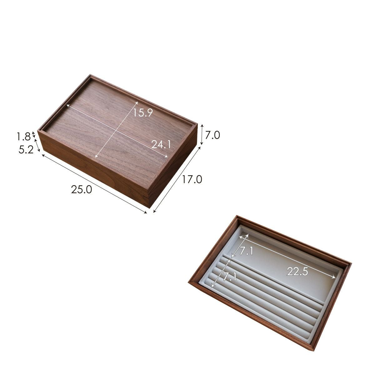 FAVORMADE | Jewelry Case / ジュエリー収納ケース (ベロア仕切り付き