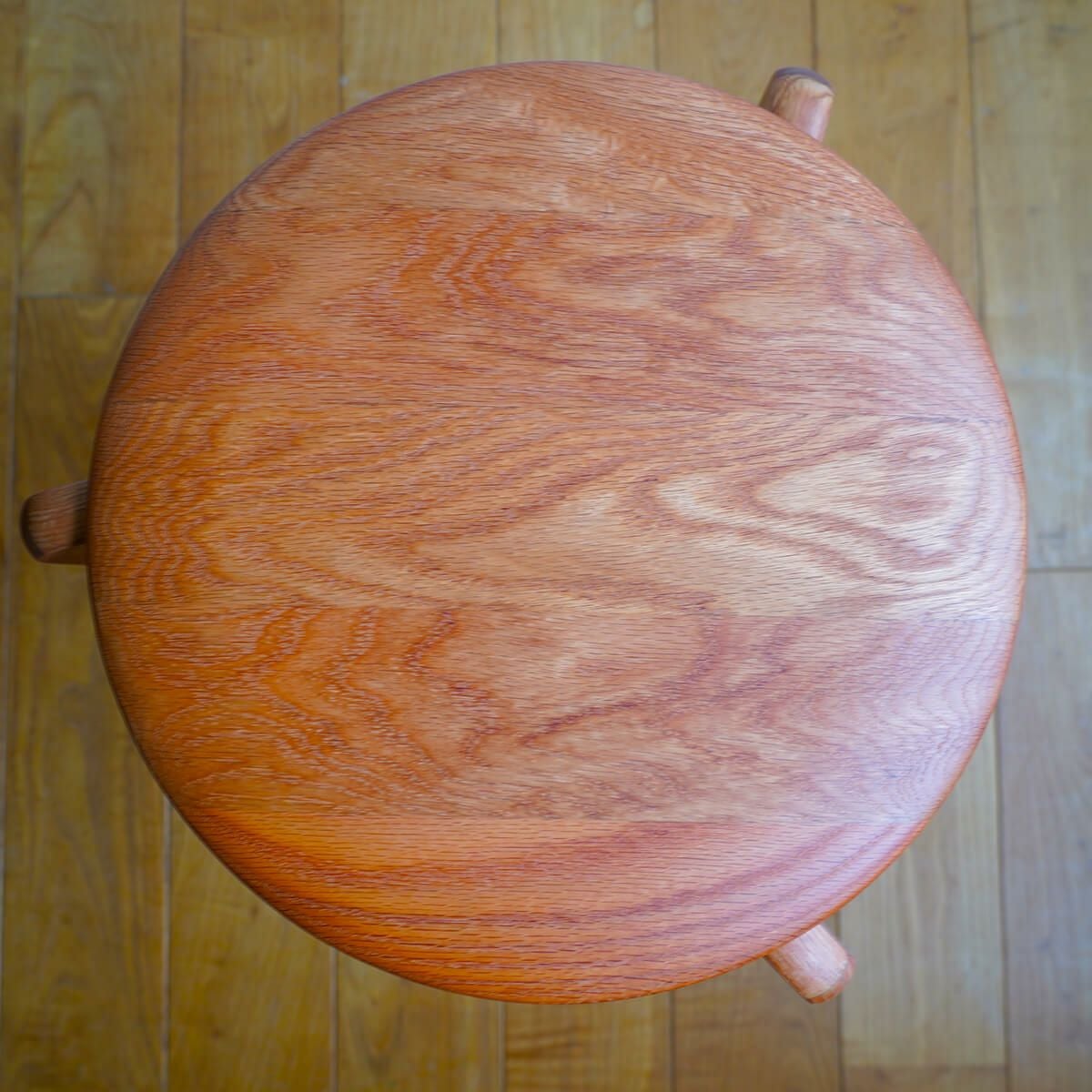 木製貝模様台　未使用 LISCIO | Stool 柿渋染 (3本脚スツール) | DENTO STORE | 額縁・家具